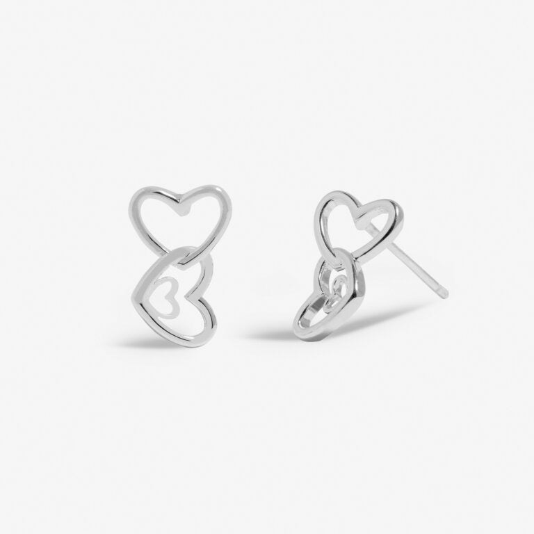 Joma Jewellery - Forever Yours - Happy 21st Birthday - Interlinked Heart Earrings