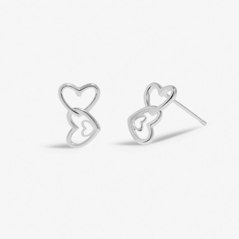 Joma Jewellery - Forever Yours - Happy 18th Birthday - Interlinked Heart Earrings