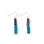 Carrie Elspeth Jasper Drop Earrings - Blue/Purple