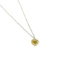 Clementine Aila Heart Pave Necklace - Gold