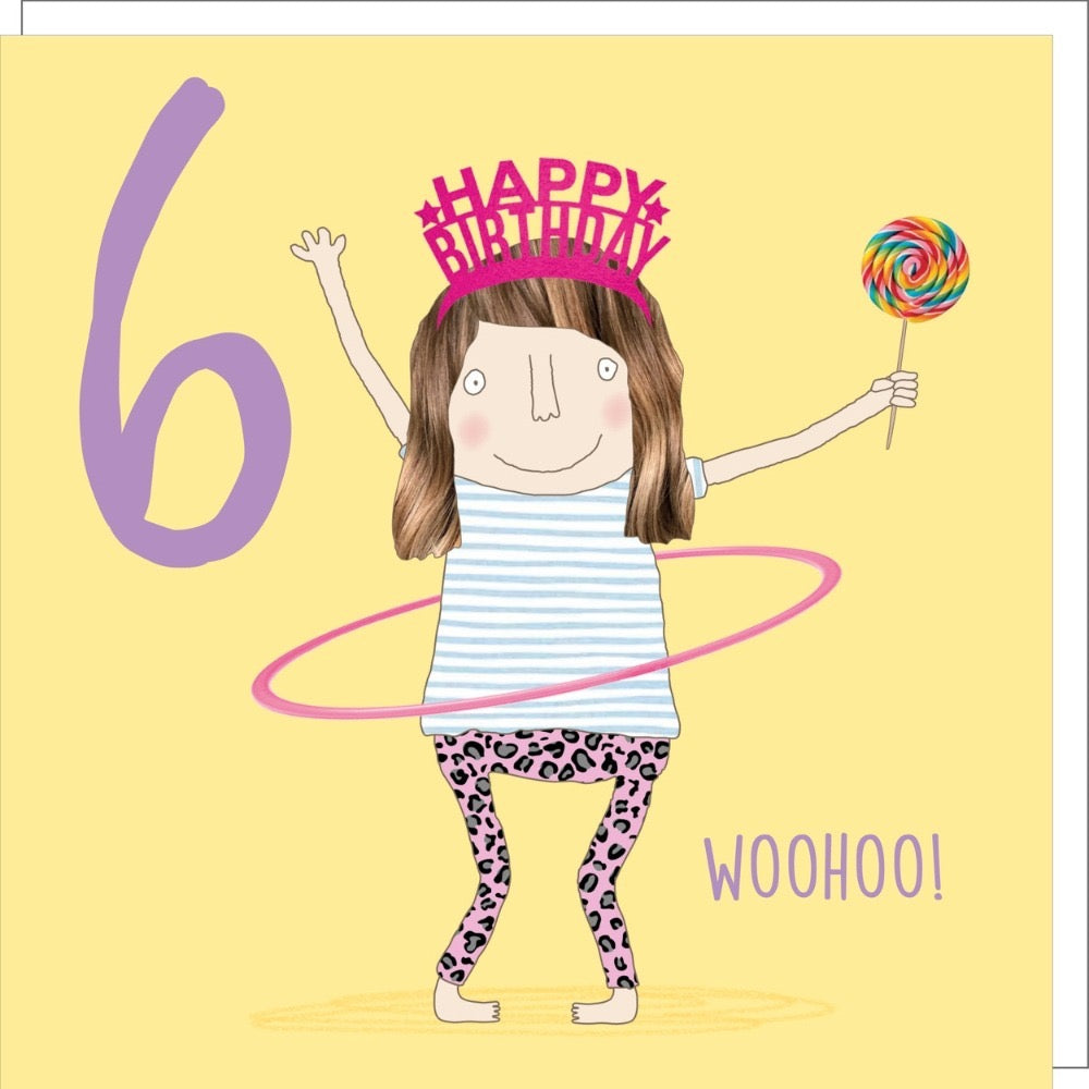 Rosie Made A Thing - Hula Six - Birthday Card
