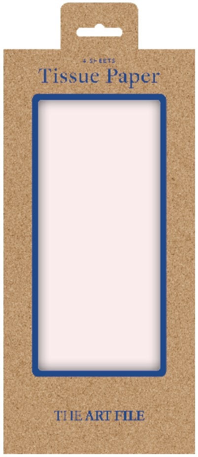 The Art File -  Tissue Paper Pack of 4 Sheets - Pale Pink