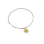 Clementine Aila Heart Stretch Bracelet - Gold