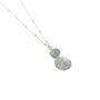 Ainsley Double Disc Necklace - Silver - Clementine Jewellery