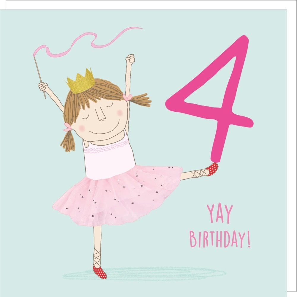 Rosie Made A Thing -Yay Birthday Ballet Four - Birthday Card