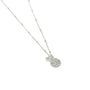 Clementine Jewellery - Lumi Disc Necklace - Sliver