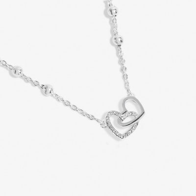 Joma Jewellery - Forever Yours - Just for You Birthday Girl - Pave Linked Hearts Necklace