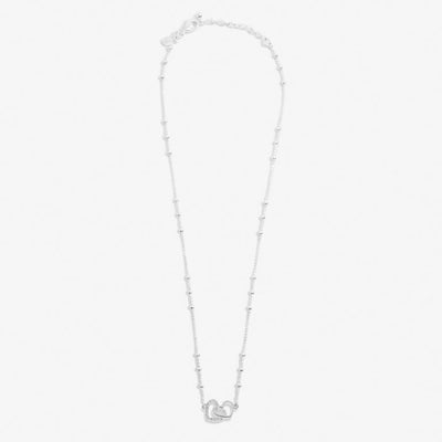 Joma Jewellery - Forever Yours - Just for You Birthday Girl - Pave Linked Hearts Necklace