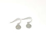 Clementine Lumi Disc Drop Earrings - Silver