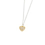 Aria Pave Heart Necklace - Gold - Clementine Jewellery