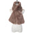 Park Lane Faux Fur Pull Through Large Scarf - Mink