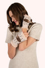 Powder Hedgehog Wrist Warmers - Cream