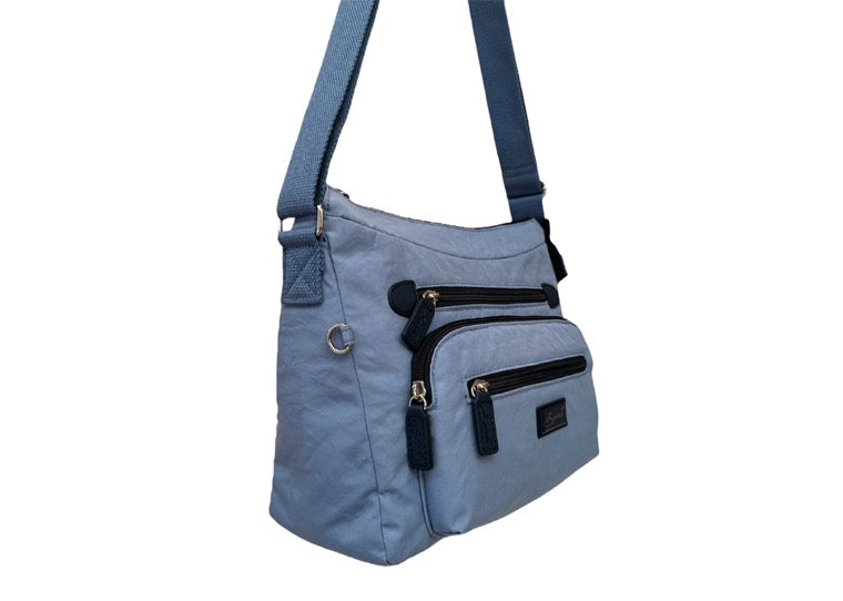 Spirit (5054) Lightweight Messenger Style Crossbody Handbag - Cornflower Blue