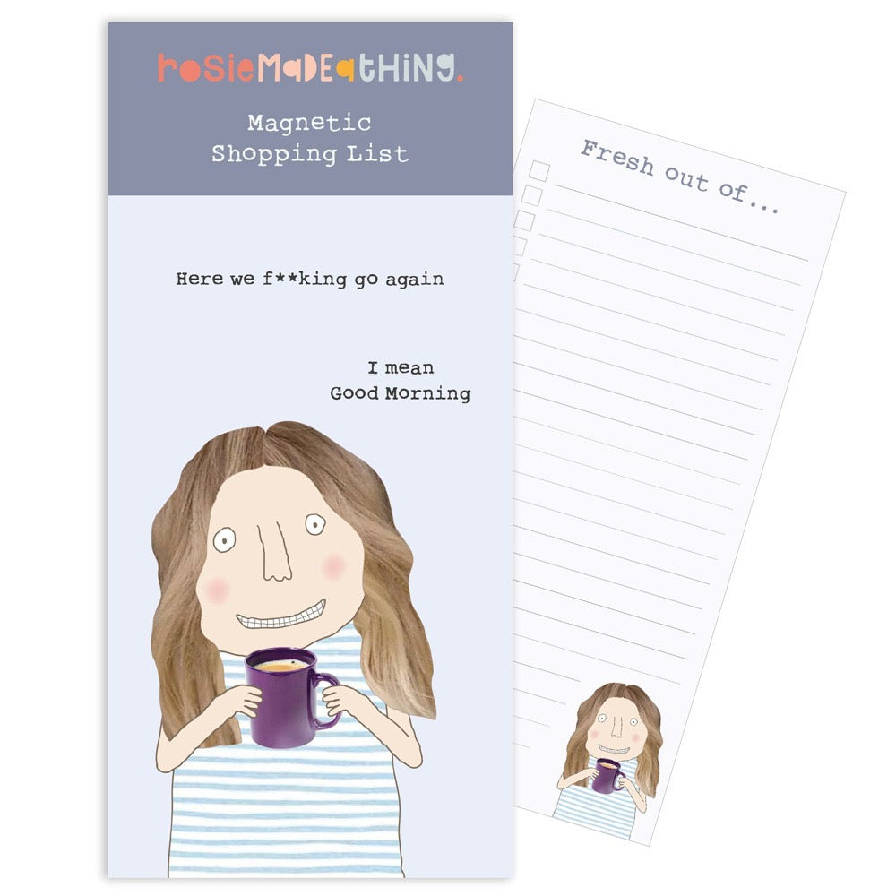 Rosie Made A Thing - Here We Go - Magnetic Notepad