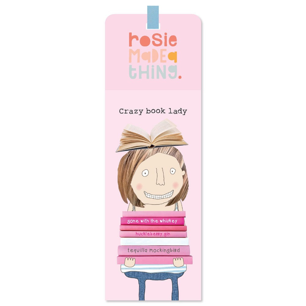 Crazy Book Lady Bookmark - Rosie Made a Thing