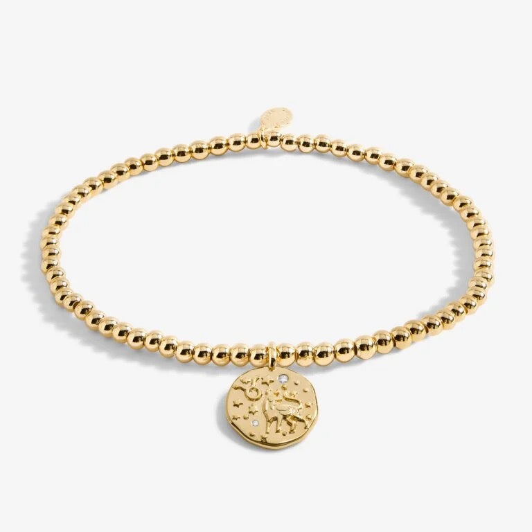 Joma Jewellery  - Starsign A little TAURUS Gold Disc Bracelet