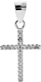 Kali Ma Pave Crystal Cross Pendant - Sterling 925 Silver