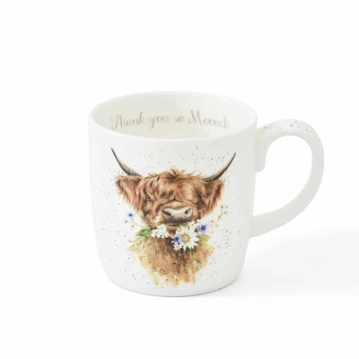 Wrendale Thank You Highland Cow Large Mug