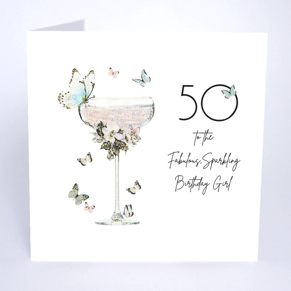 Five Dollar Shake -50 To the Fabulous Sparkling Birthday Girl Card