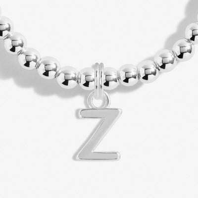 Joma Jewellery Alphabet - A Little 'Z' Bracelet - Silver