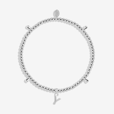 Joma Jewellery Alphabet - A Little 'Y' Bracelet - Silver