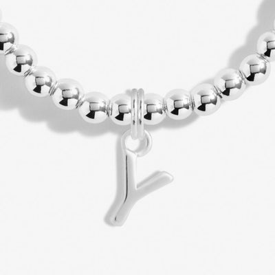 Joma Jewellery Alphabet - A Little 'Y' Bracelet - Silver