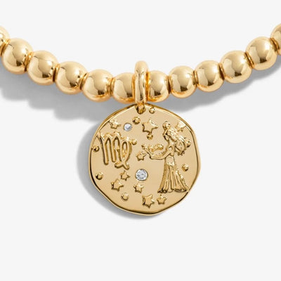 Joma Jewellery  - Starsign A little VIRGO Gold Disc Bracelet