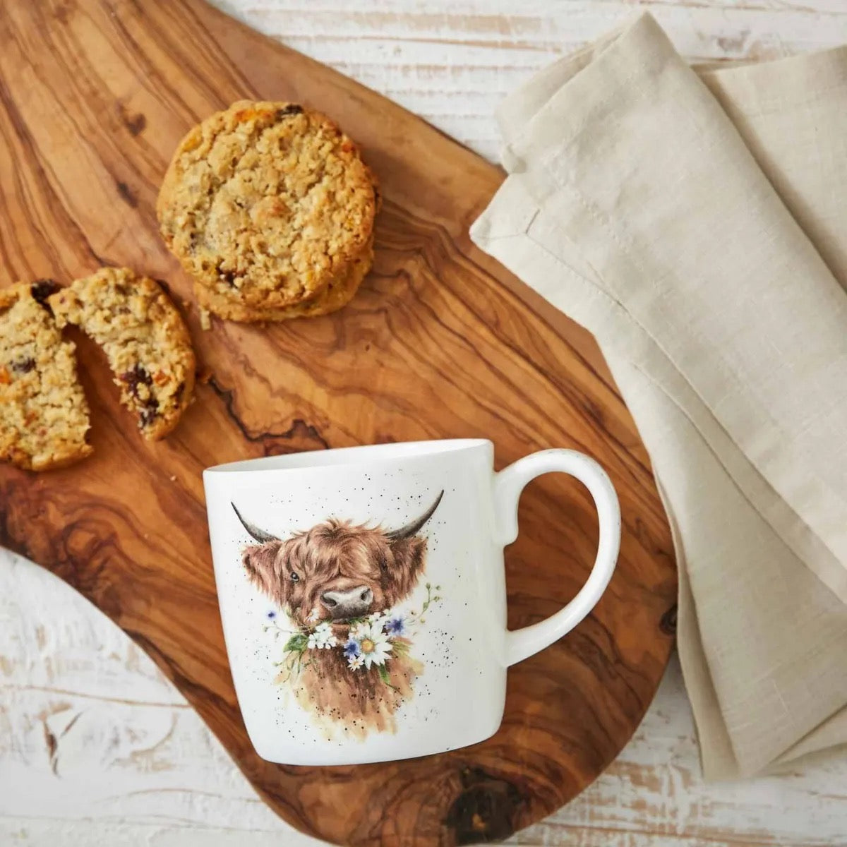 Wrendale Thank You Highland Cow Large Mug