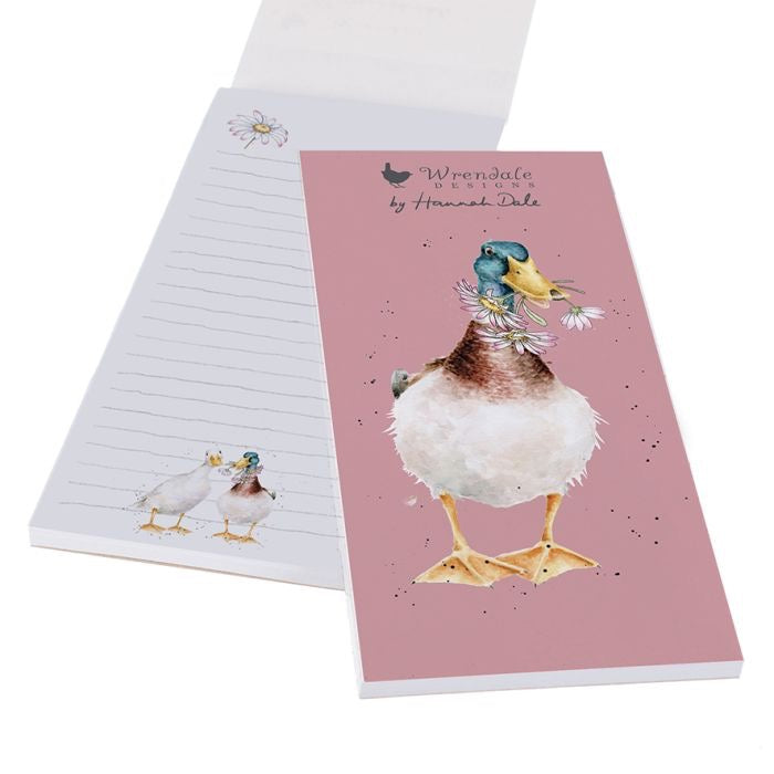 Not a Daisy Goes By (Duck) Magnetic Shopping Pad  - Wrendale Designs