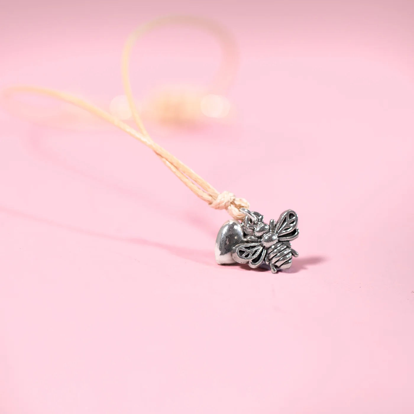 Letterbox Love - Happy Bee-Day to You - Bee &amp; Heart Adjustable Cord Bracelet