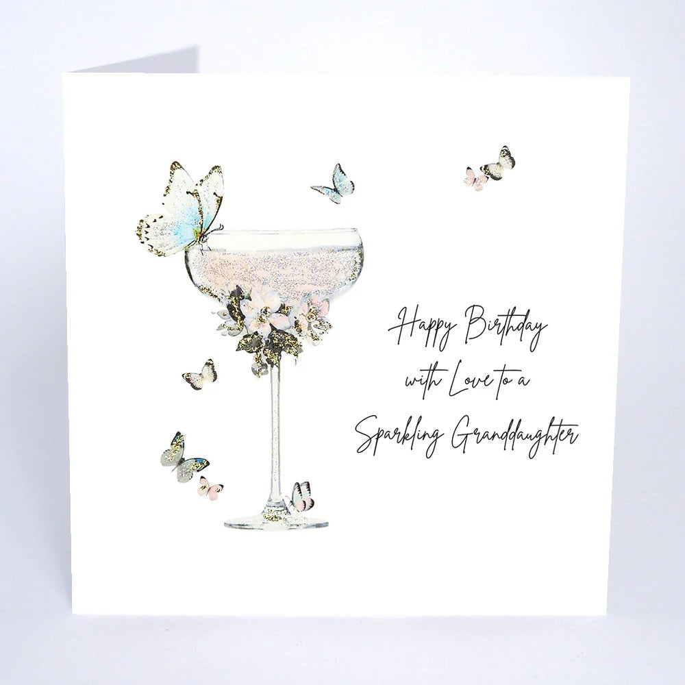 Five Dollar Shake - Sparkling Granddaughter Cocktail Birthday Card