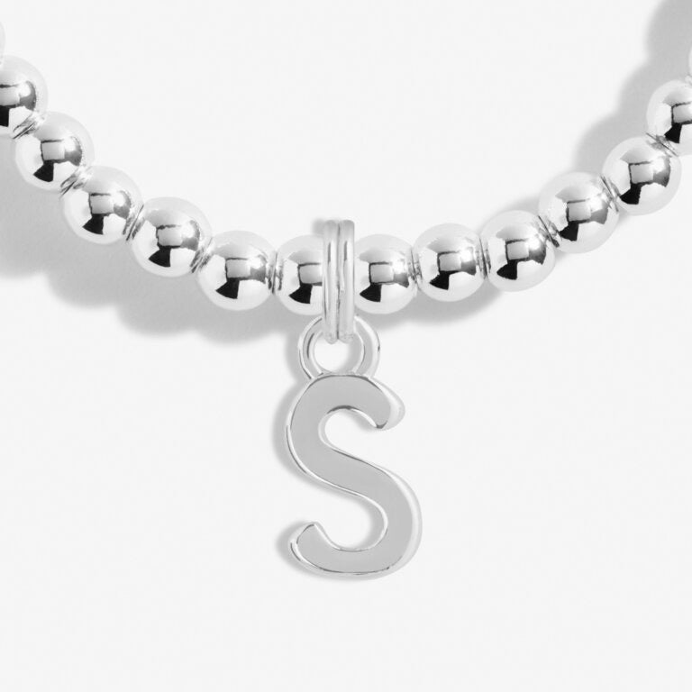 Joma Jewellery Alphabet - A Little 'S' Bracelet - Silver