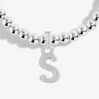 Joma Jewellery Alphabet - A Little 'S' Bracelet - Silver