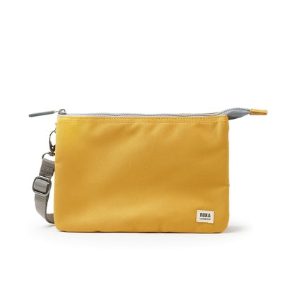 Roka Carnaby XL Crossbody-Recycled Canvas - FLAX