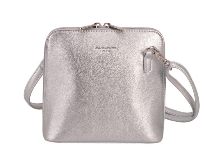 David Jones Minnie Crossbody Handbag - Silver (NV6101-5)