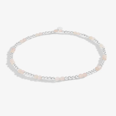 Joma Jewellery - Rose Quartz Silver Anklet