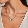 Joma Jewellery - Reva - Triple Textured Heart Necklace - Silver/Gold Plating