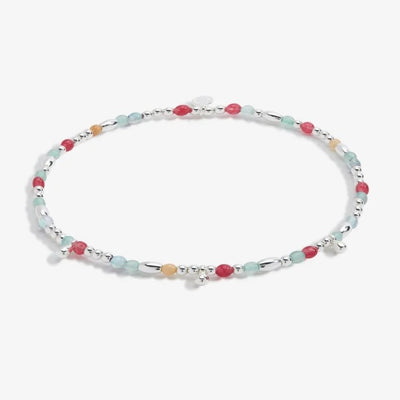 Joma Jewellery - Multi Stone Silver Anklet