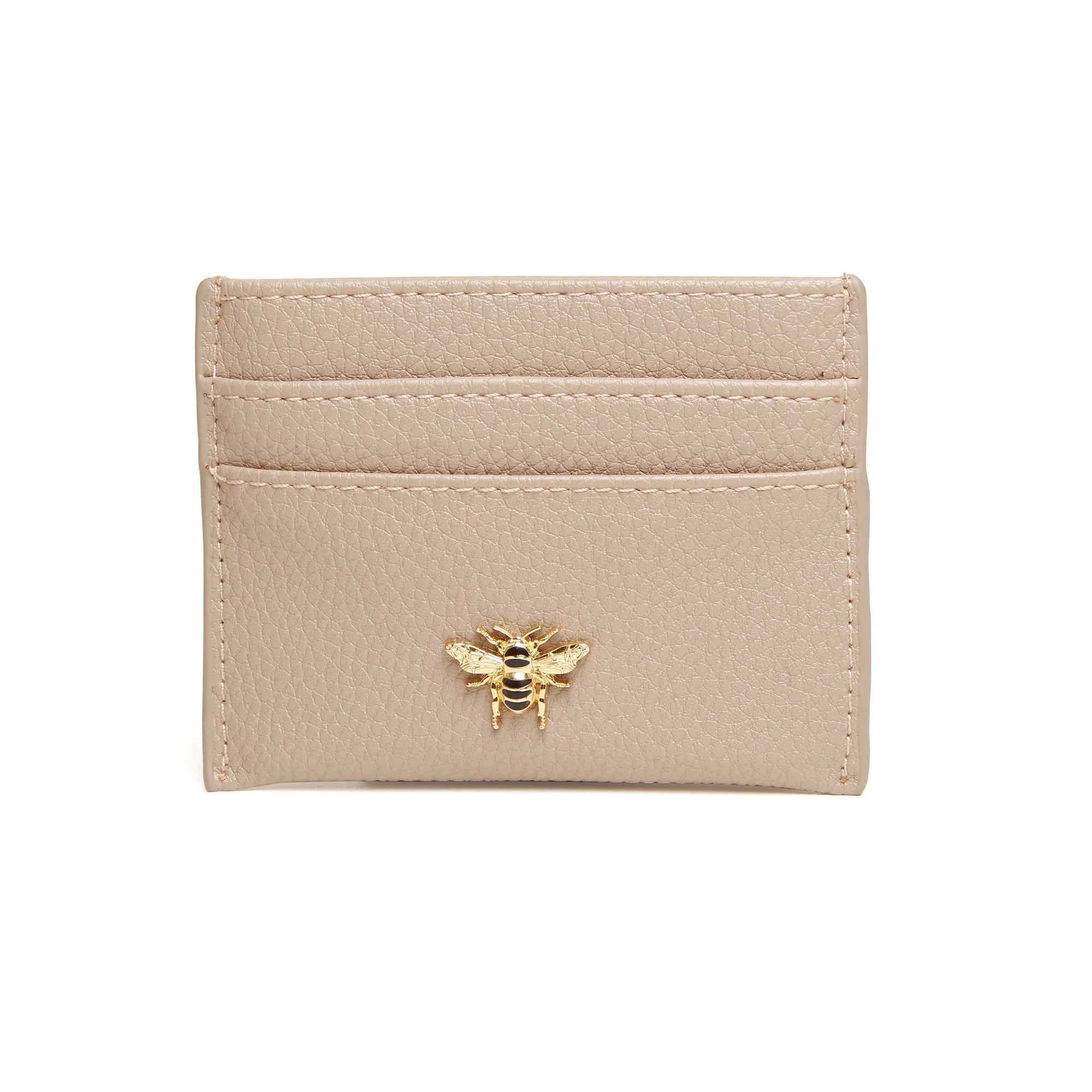 Alice Wheeler - Stone - Bee Bow Card Holder