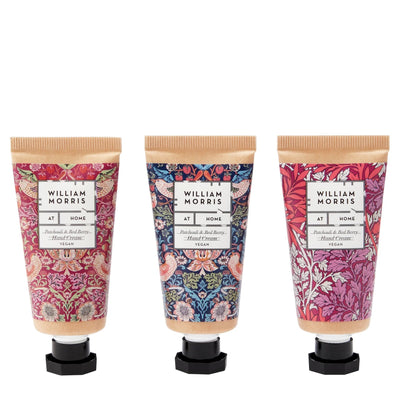 William Morris at Home Patchouli & Red Berry Boxed Hand Cream Trio Gift Set -3 x 30ml