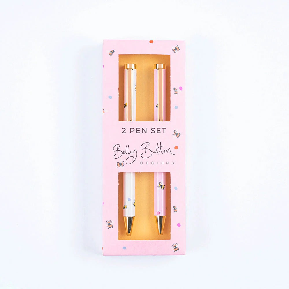 Belly Button Pink Bee 2 Pen Gift Set