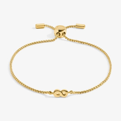 Joma Jewellery -Infinity - Gold Mini Charms Slider Bracelet