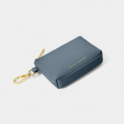 Katie Loxton Evie Clip On Accessory - Coin Purse - Light Navy Blue