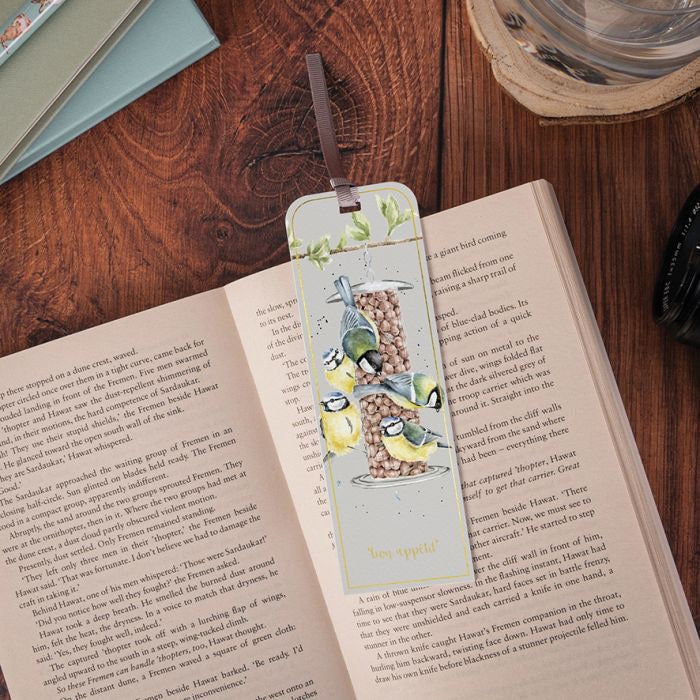 Bon Appetit' Bluetit (Birds) Bookmark  - Wrendale Designs