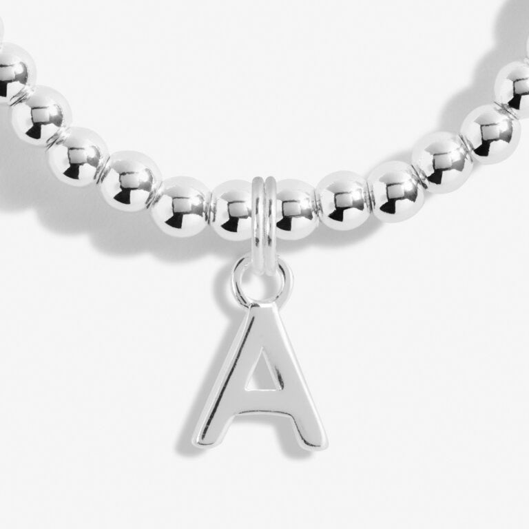 Joma Jewellery Alphabet - A Little 'A' Bracelet - Silver