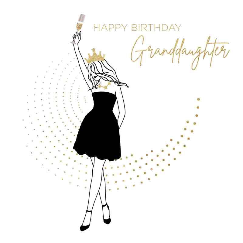 Happy Birthday Granddaughter - Girls in Dress - Card - Hammond Gower