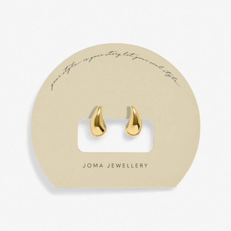 Joma Jewellery - Soul Shine Droplet Earrings - Gold