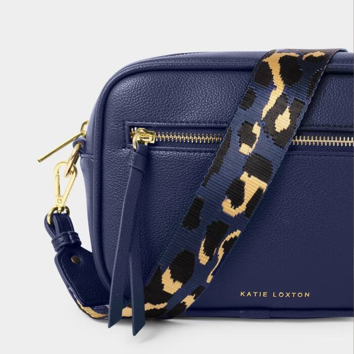 Katie Loxton Hallie Double Strap Crossbody Bag - Midnight Blue