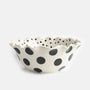 Caroline Gardner Mono Spots Scalloped Edge Bowl