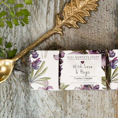 Toasted Crumpet - The Mulberry Collection -With Love & Hugs - Mini Boxed Soaps